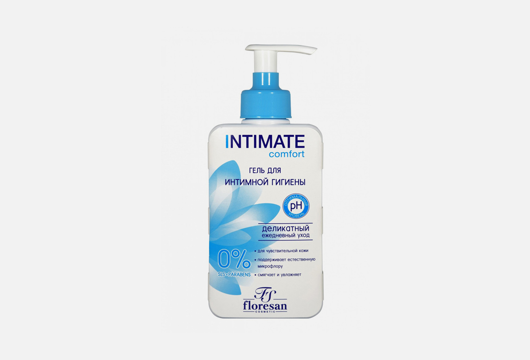 гель для интимной гигиены FLORESAN Delicate gel for intimate hygiene 250 мл гель для интимной гигиены camomilla blu гель для интимной гигиены для всей семьи intimate wash daily use