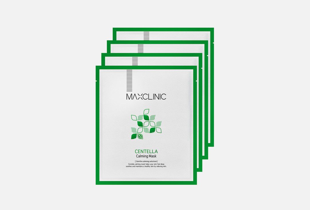 

Набор тканевых масок для лица MAXCLINIC, Centella Calming Mask 4 шт