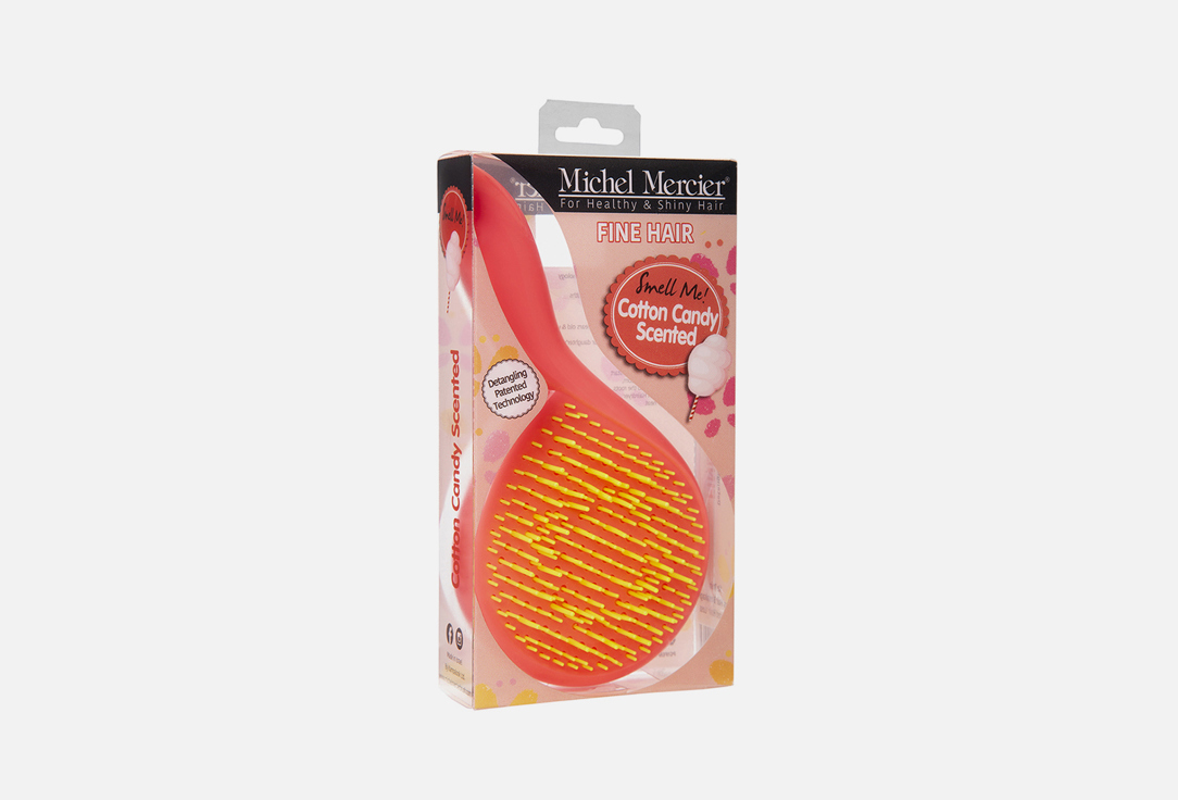 Расческа для тонких волос MICHEL MERCIER BY KAMPALOOK The Girlie, сахарная вата 1 шт цена и фото