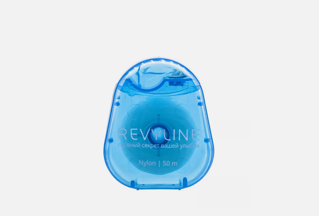 Зубная нить REVYLINE Мятная, вощеная 1 шт зубная нить revyline 840d expanding floss нейлон в индивидуальном боксе вощеная с эффектом расширения 50 м ревилайн