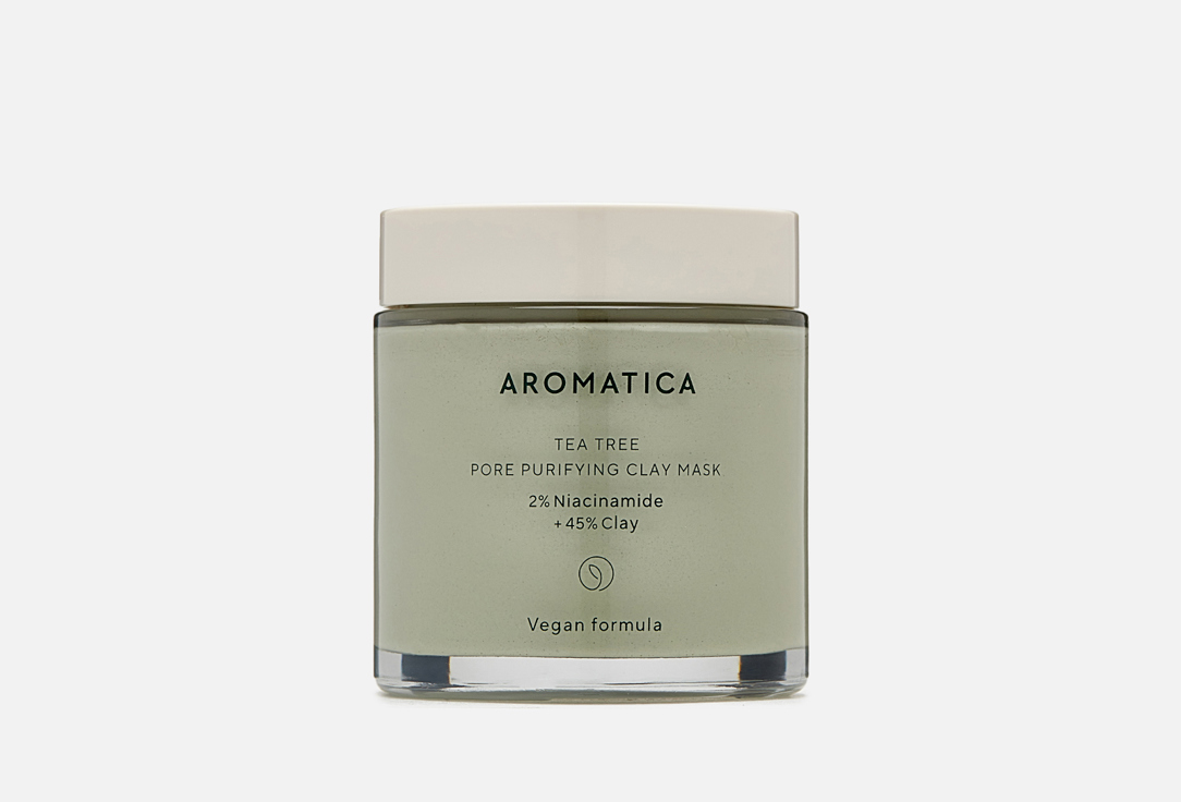 

Глиняная маска для очищения лица AROMATICA, TEA TREE PORE PURIFYING CLAY MASK 1 шт