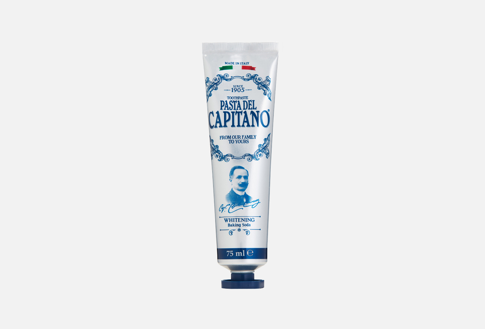 Pasta del Capitano Зубная паста Baking Soda 75 мл — купить, цена в Москве