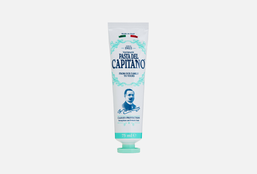Зубная паста PASTA DEL CAPITANO Caries Protection 75 мл зубная паста pasta del capitano pasta del capitano от налета и кариеса