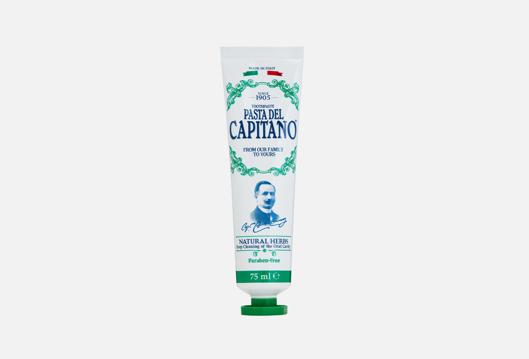 Зубная паста PASTA DEL CAPITANO Natural Herbs 75 мл зубная паста pasta del capitano pasta del capitano gum protection