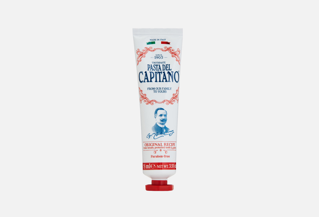 Зубная паста PASTA DEL CAPITANO Original Recipe 75 мл зубная паста pasta del capitano pasta del capitano smokers