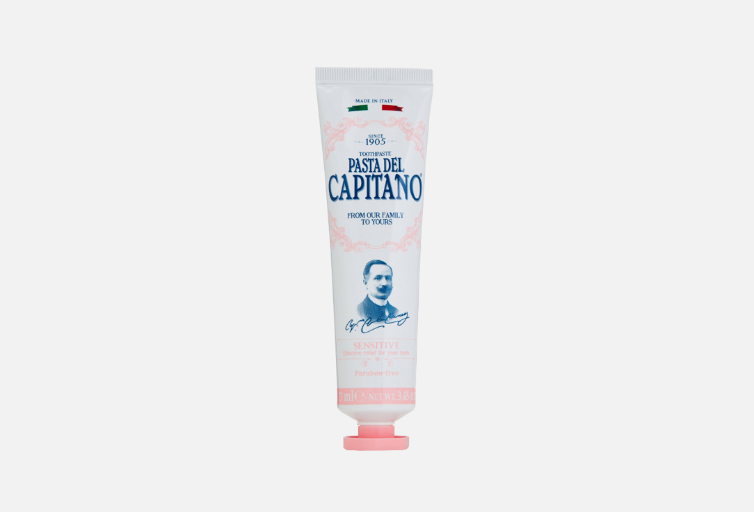 Зубная паста PASTA DEL CAPITANO Sensitive 75 мл зубная паста pasta del capitano teeth and gums protection turmeric