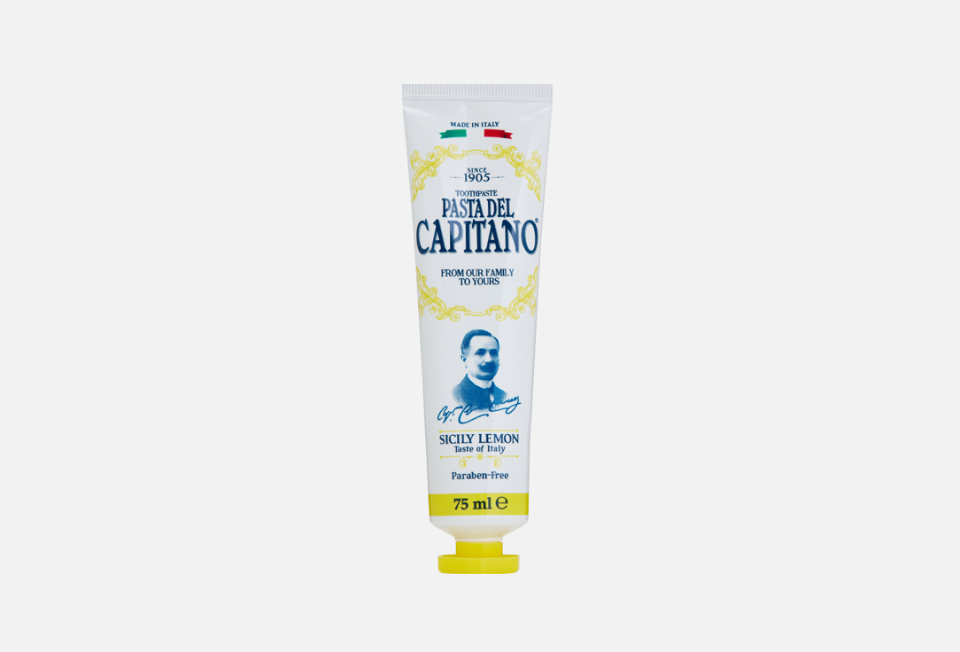 Зубная паста PASTA DEL CAPITANO Sicily Lemon 75 мл зубная паста pasta del capitano pasta del capitano sensitive