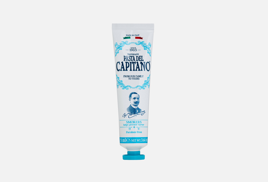 Зубная паста PASTA DEL CAPITANO Smokers 75 мл зубная паста pasta del capitano whitening with patented molecula 75 мл