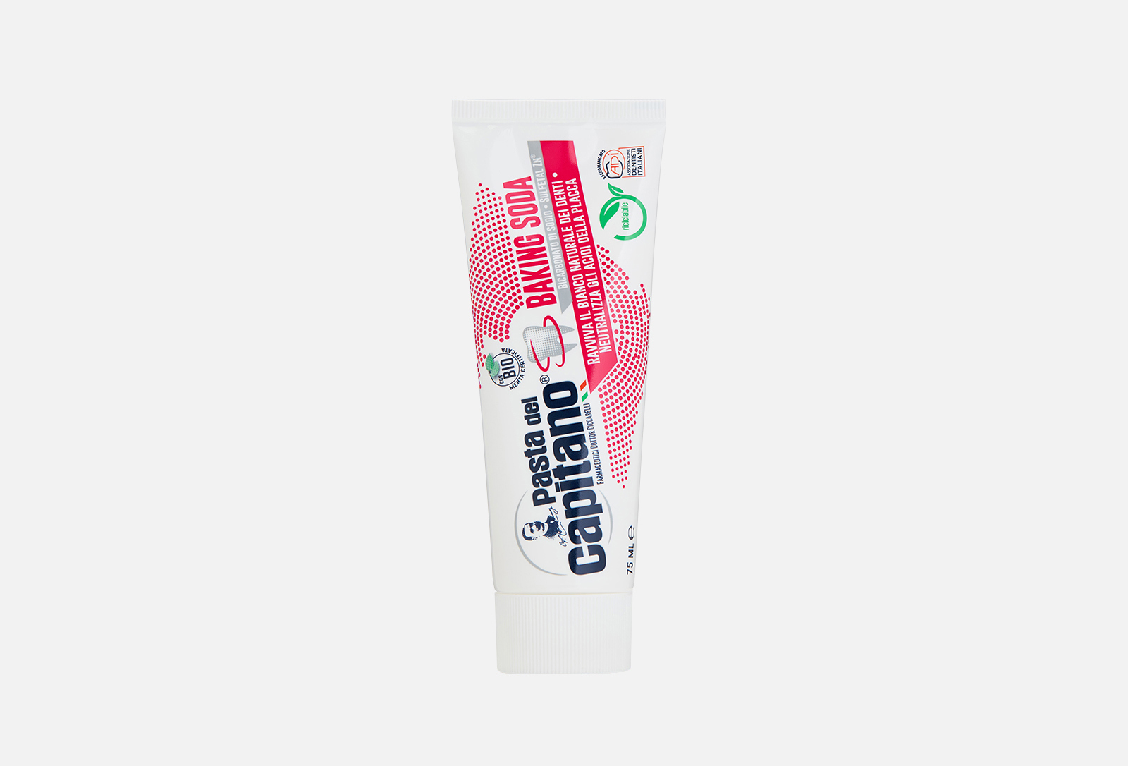 Pasta del Capitano Зубная паста Baking Soda 75 мл — купить, цена в Москве
