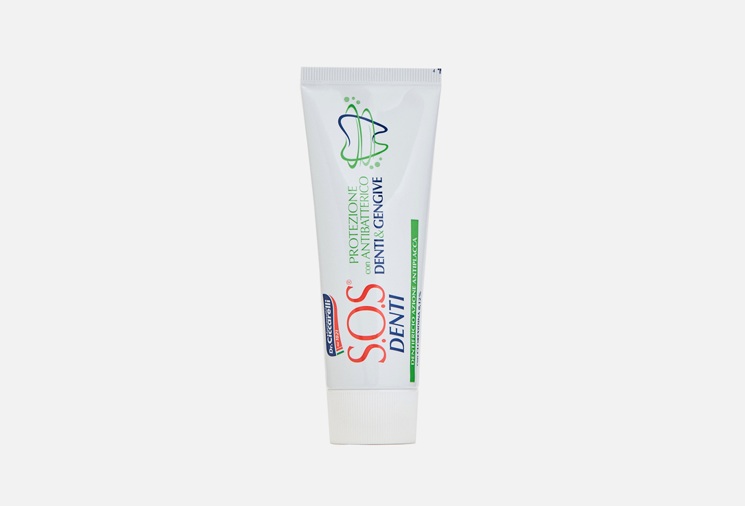 цена Зубная паста S.O.S. DENTI Teeth and Gums Protection with antibacterial 75 мл