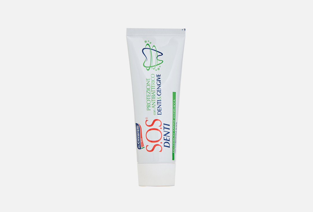 

Зубная паста S.O.S. DENTI, Teeth and Gums Protection with antibacterial 75 мл
