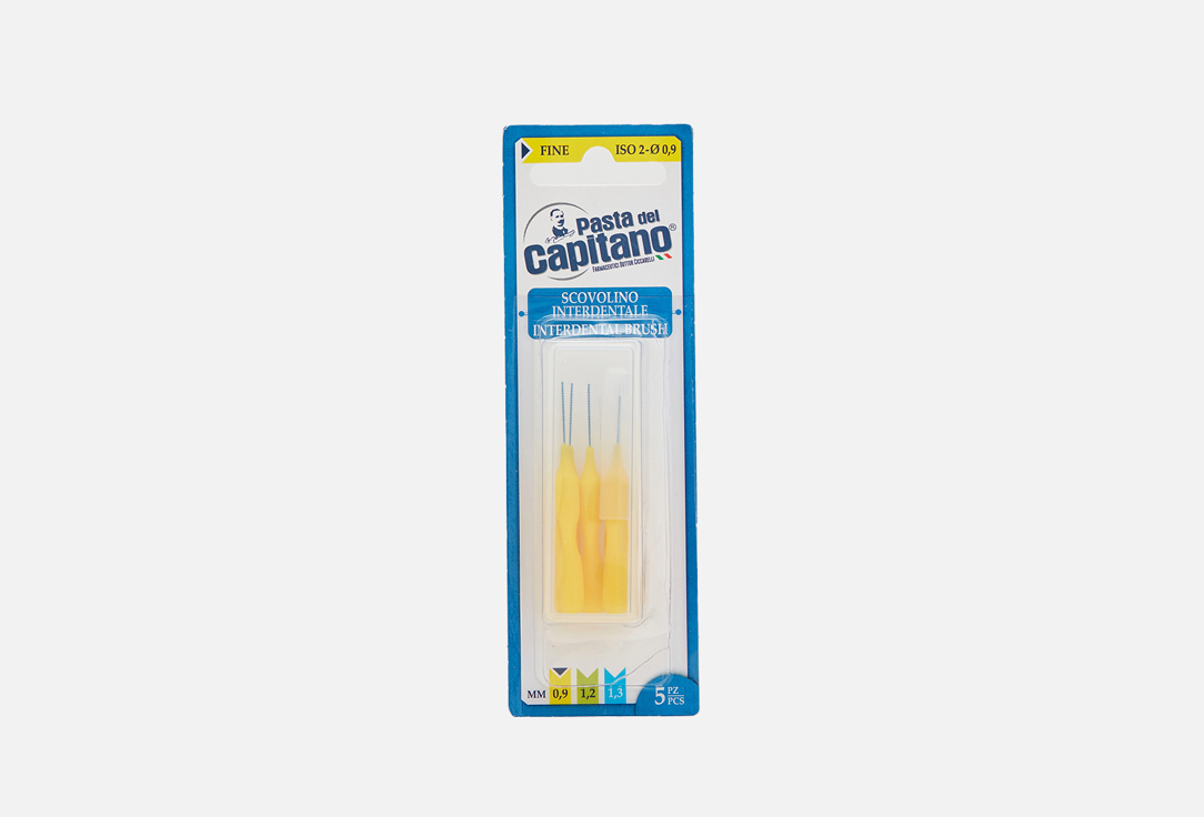 Межзубные ёршики PASTA DEL CAPITANO Interdental Brush Fine d 0,9 mm 5 шт