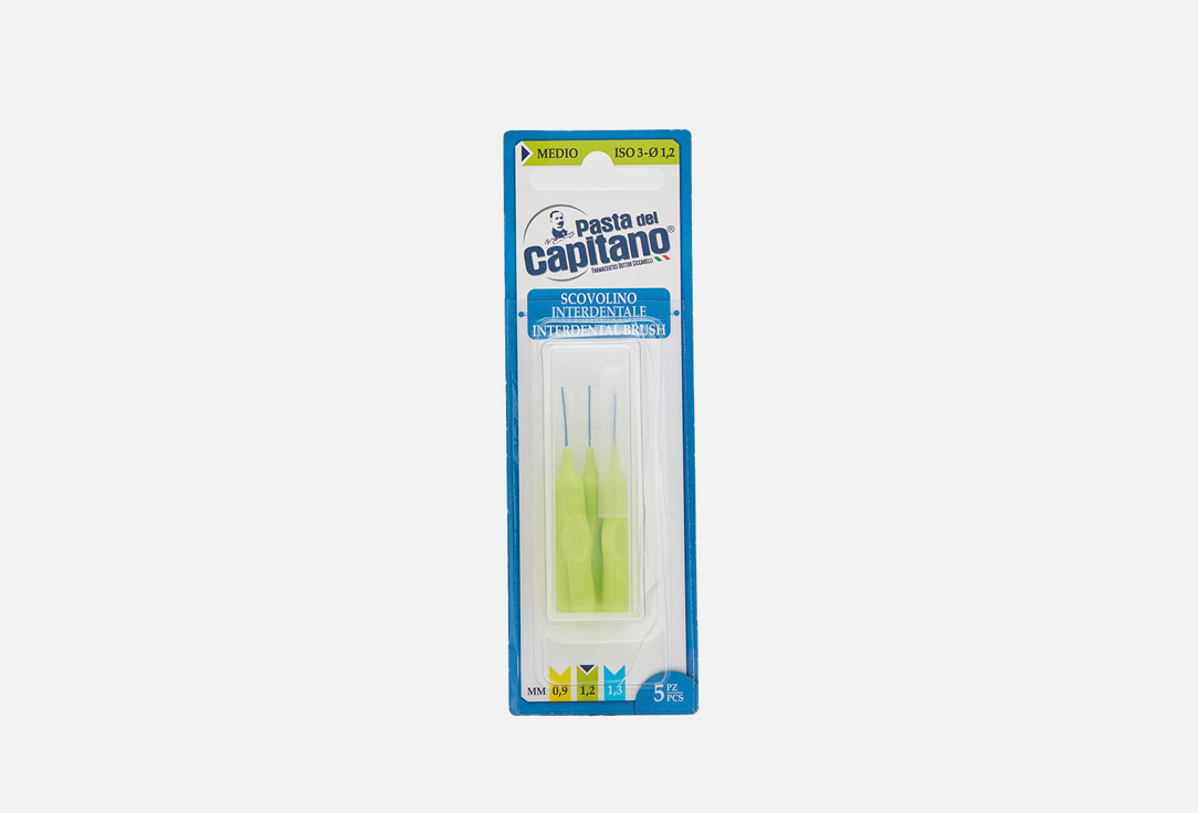 

Межзубные ёршики PASTA DEL CAPITANO, Interdental Brush Medium d 1,2 mm 5 шт