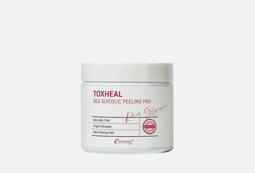 Изображение товара Очищающие диски ESTHETIC HOUSE Toxheal Red Glycolic Peeling Pad