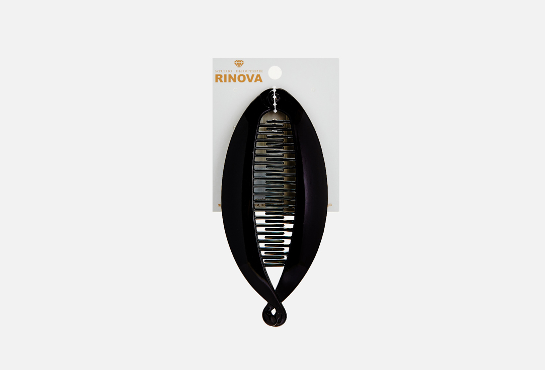 Заколка-банан RINOVA Черный 1 шт заколка для волос rinova черный 1 шт