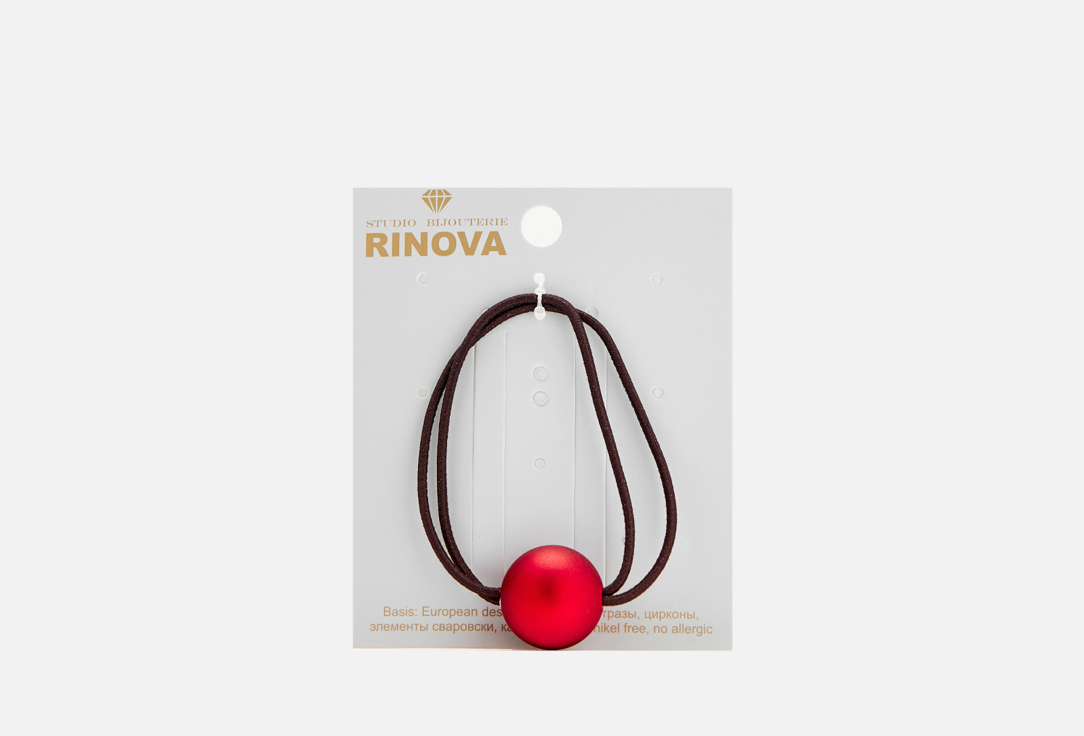 Резинка для волос RINOVA Красный 1 шт цена и фото
