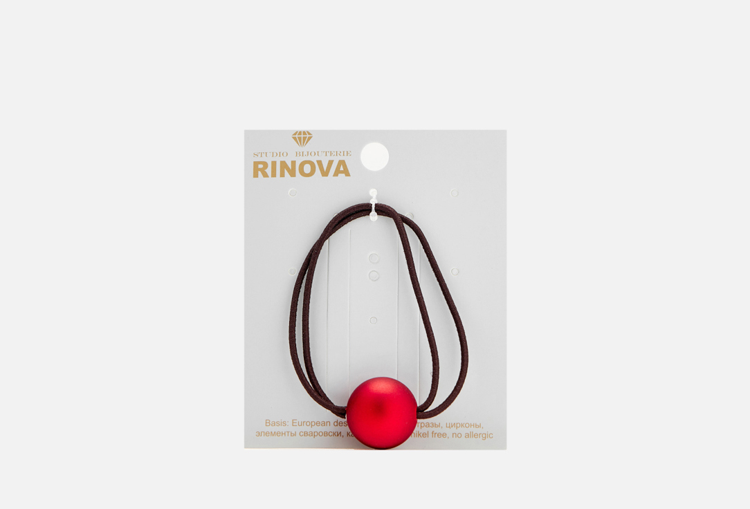 цена Резинка для волос RINOVA Красный 1 шт
