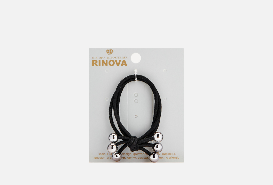 Резинка для волос RINOVA Серый 1 шт цена и фото