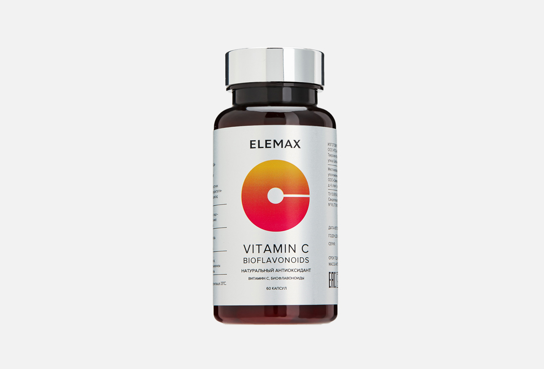 Витамин C ELEMAX Bioflavonoids 720 мг в капсулах 60 шт витамин c grassberg 500 мг в капсулах 60 шт