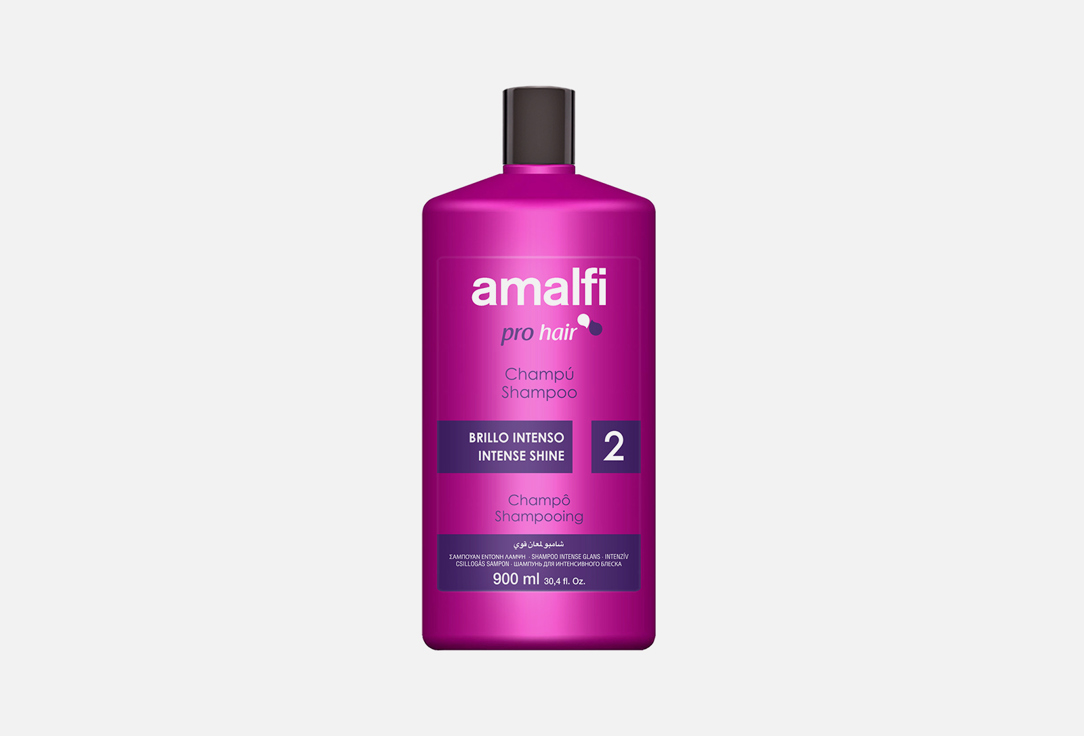 Шампунь для волос AMALFI SHAMPOO PRO INTENSE SHINE 900 мл amalfi шампунь семейный apple 750 мл
