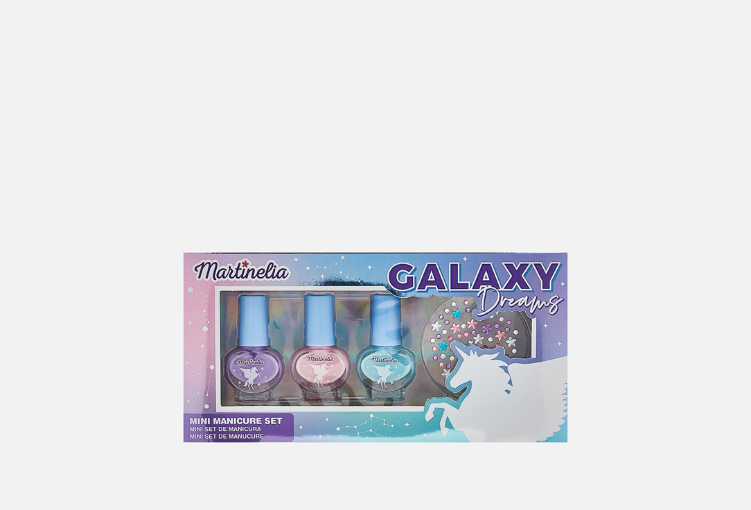 

Набор для дизайна ногтей MARTINELIA, Little Unicorn Lip Gloss + Nail Polish 4 шт