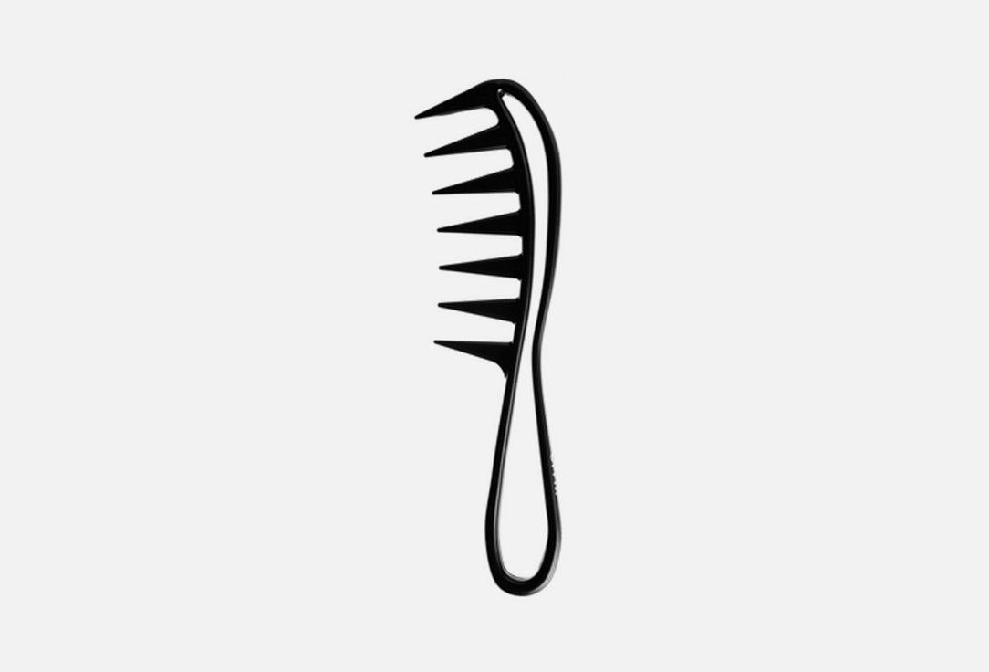 Расческа-гребень для волос OLLIN PROFESSIONAL Comb with large teeth and curved handle 1 шт расческа artero nature с вращающимися зубцами и бамбуковой ручкой