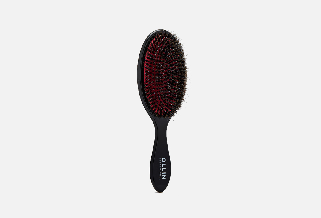 Щётка массажная с комбинированной щетиной для волос OLLIN PROFESSIONAL Elegant massage brush mixed bristles, large 1 шт фото