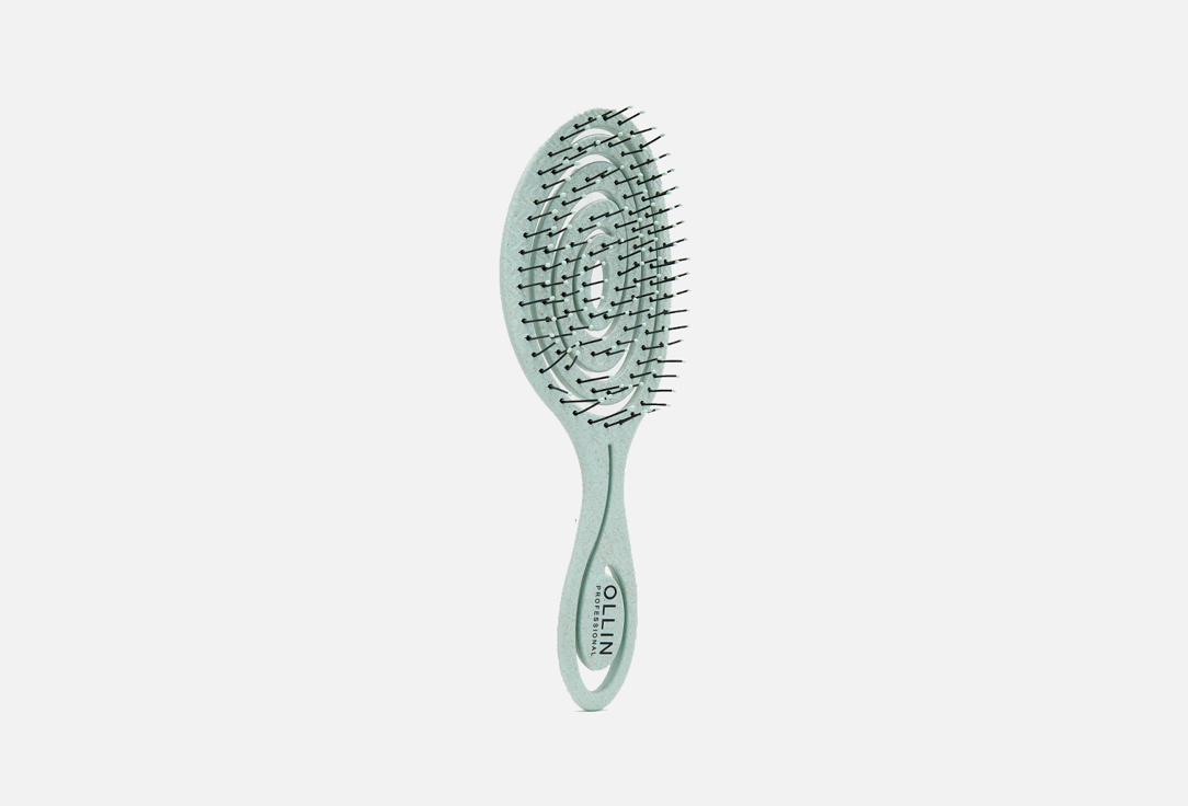 Щётка массажная для волос OLLIN PROFESSIONAL Oval Flexible massage brush 1 шт цена