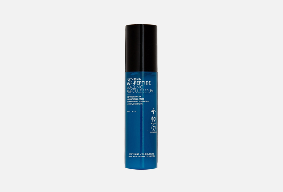 For the skin by LAB Сыворотка для лица с пептидами EGF PEPTIDE BIO CLINIC AMPOULE 70 мл — купить в Москве