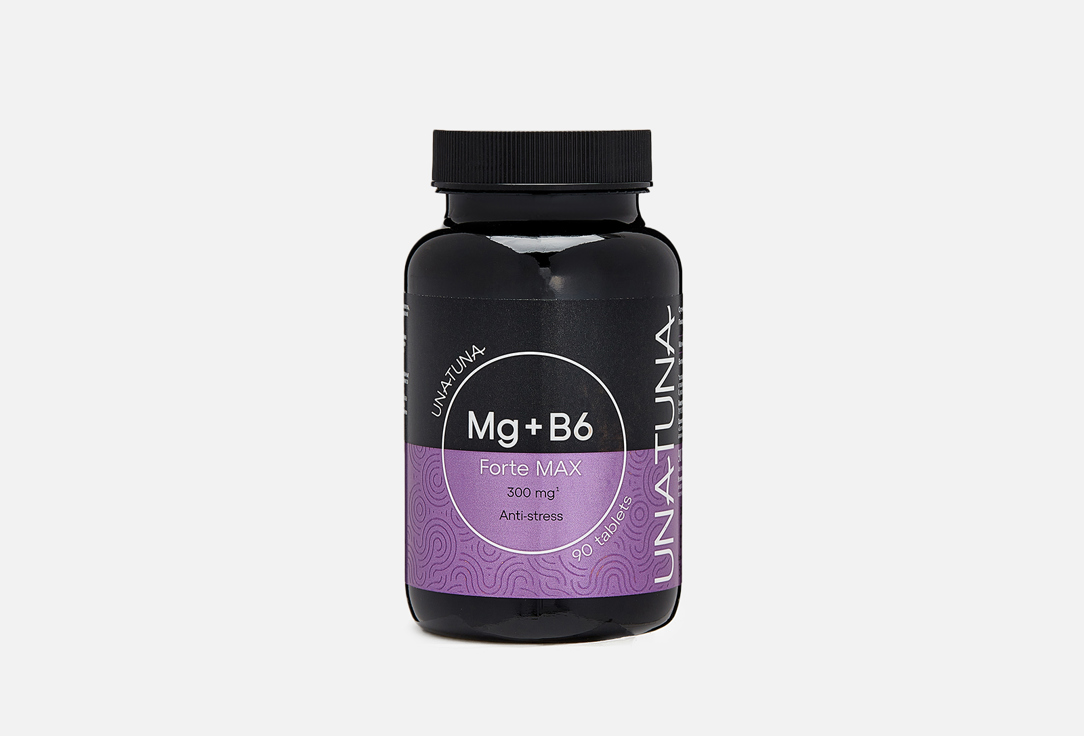 Биологически активная добавка UNATUNA Magnesium B6 90 шт биологически активная добавка sanatur magnesium 100 шт
