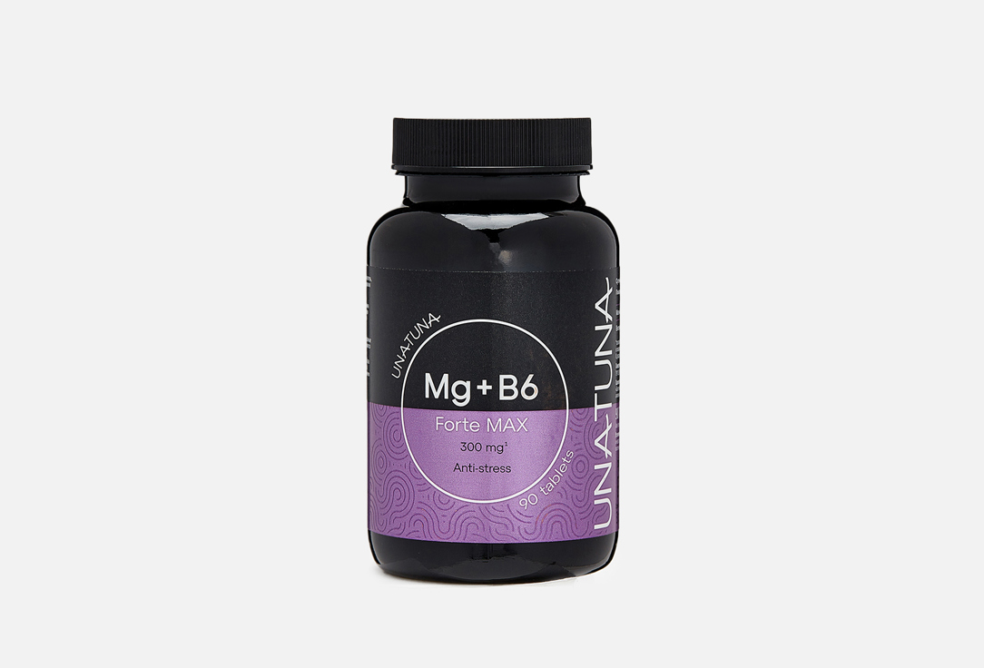 Биологически активная добавка UNATUNA Magnesium B6 90 шт биологически активная добавка turanica магний b6 форте 50 шт