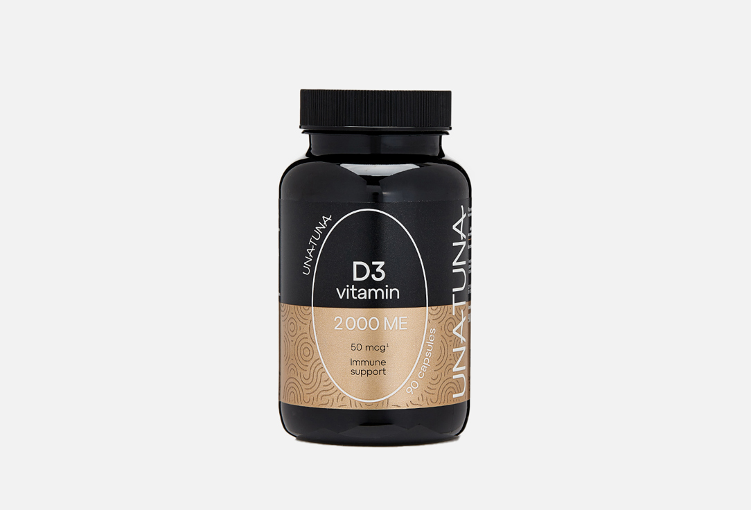 Биологически активная добавка UNATUNA Vitamin D3 90 шт биологически активная добавка vitrum vitamin d3 max 60 шт