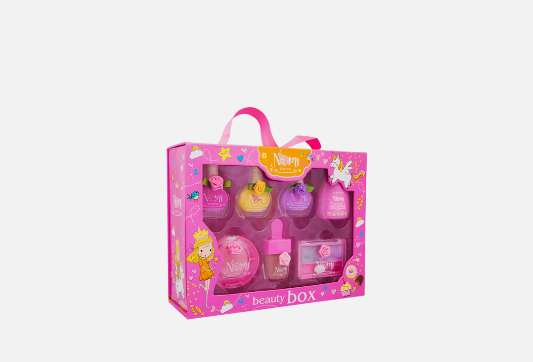 Набор подарочный для девочек NOMI Бьютикейс-саквояж 7 шт подарочный набор beauty box lux 01