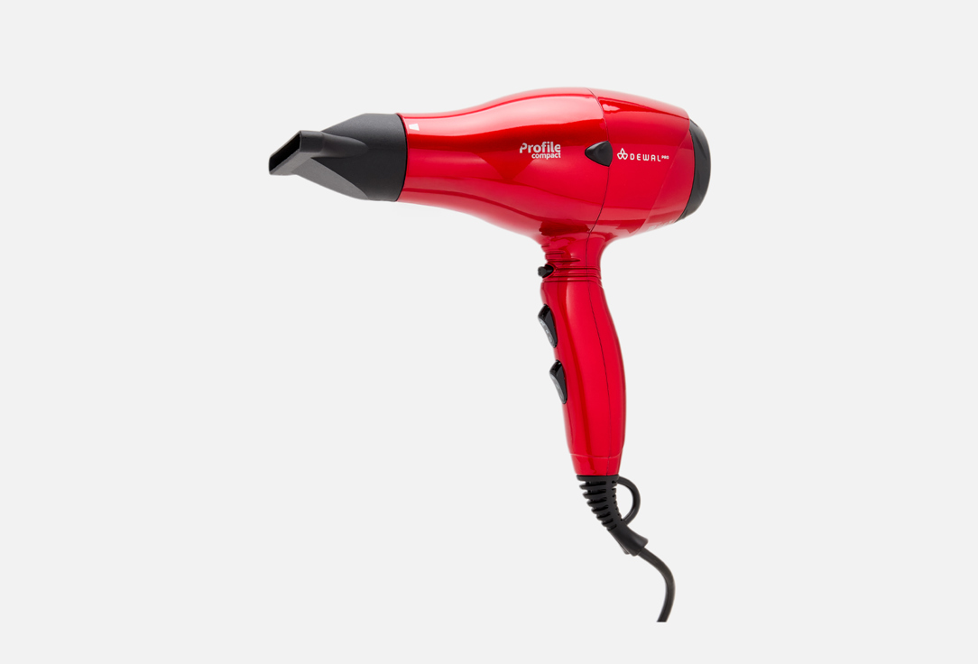 Фен DEWAL PROFESSIONAL 03-119 Red 1 шт