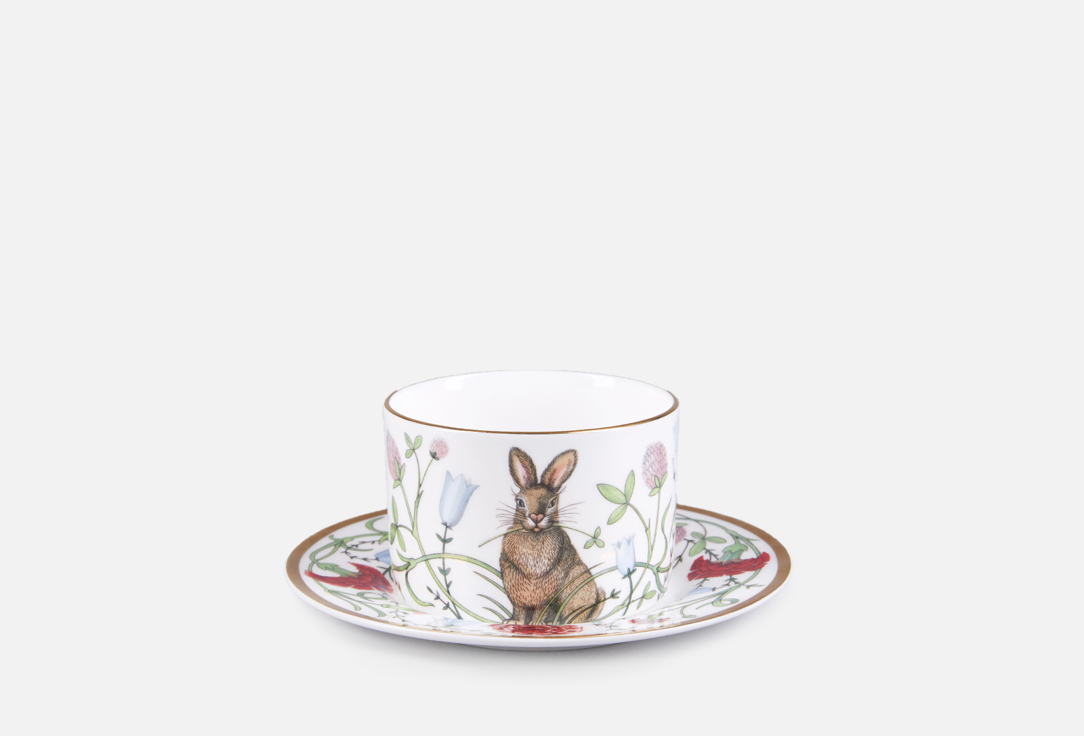 Изображение товара Чашка с блюдцем Императорский фарфоровый завод Сад Алисы, идиллия