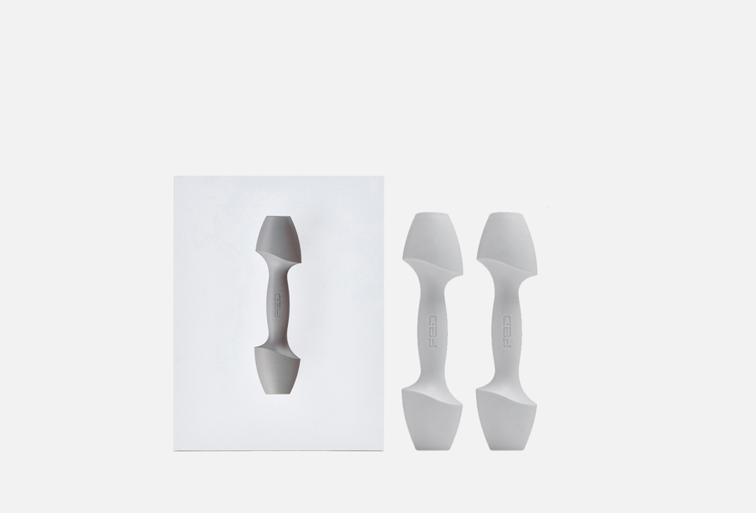 

Гантели FED, Wave, серый 2 шт