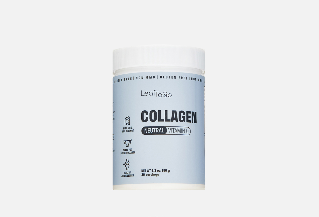 Сollagen + vitamin C LEAFTOGO Со нейтральным вкусом растворимый 180 г