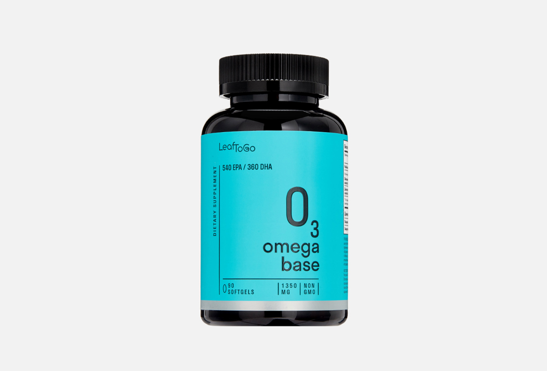 Omega 3 LEAFTOGO 1350 мг в капсулах 90 шт vitamin d3 leaftogo 230 мг в капсулах 150 шт