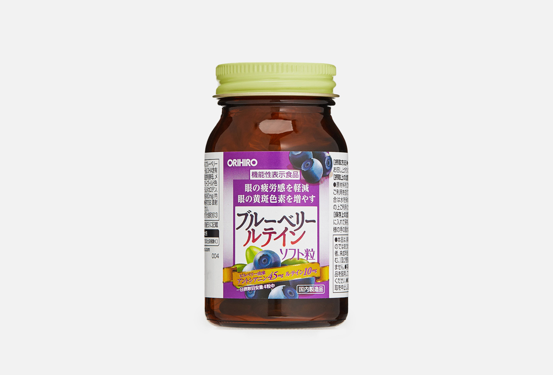 Биологически активная добавка Orihiro с экстрактом черники, витамином С, витамином Е 