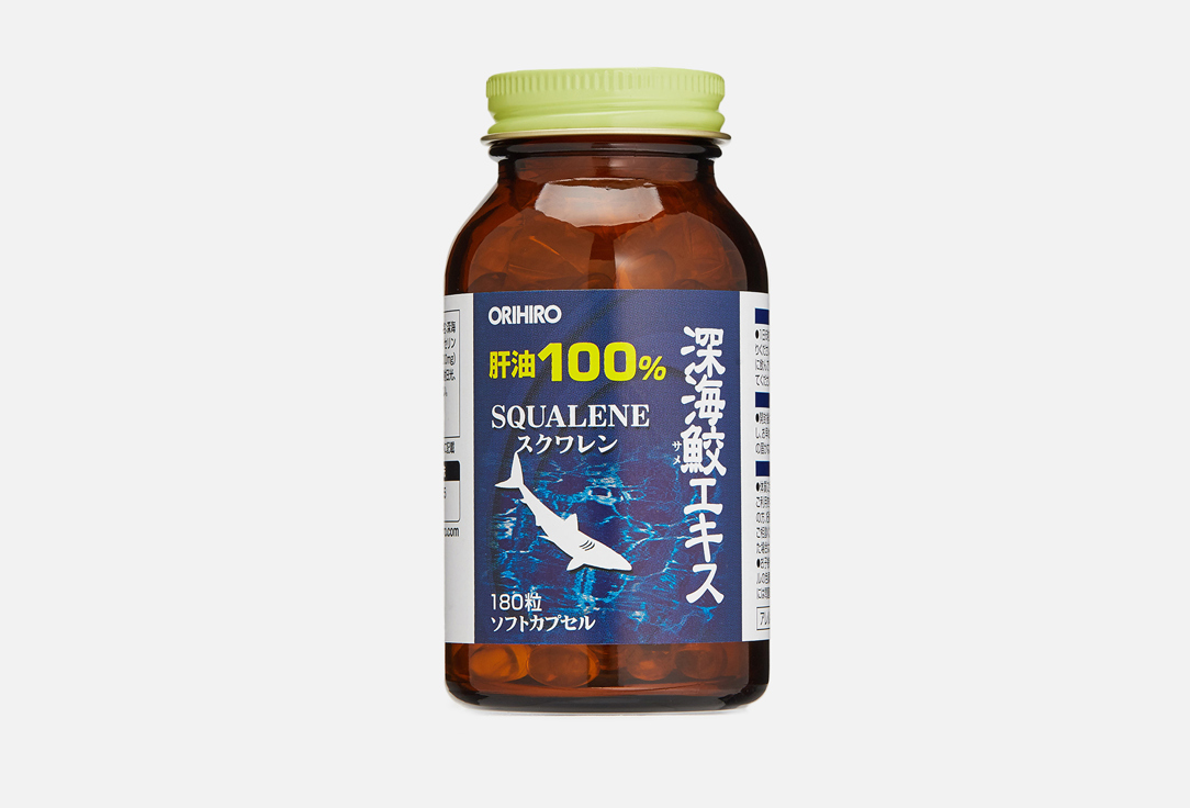 Биологически активная добавка ORIHIRO 100% SQUALENE 180 шт биологически активная добавка orihiro glucosamine 900 шт