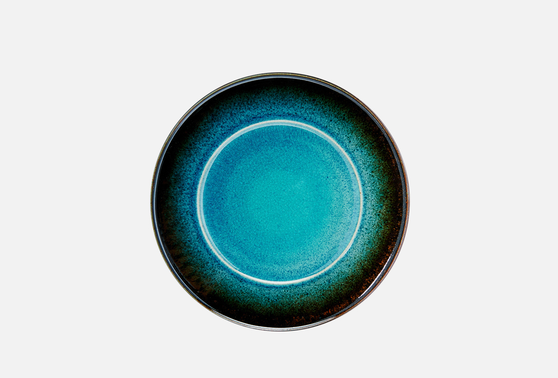 Тарелка IRIS VISTA ALEGRE Зелено-коричневая, 29 см 1 шт ваза vista alegre джет блэк 20 5 см стекло синяя