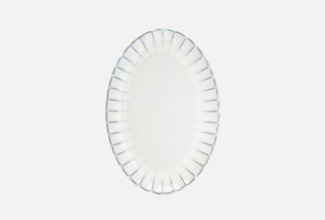 тарелка serax плоская белая 27 см 1 шт Тарелка SERAX Овальная, белая 25 см 1 шт