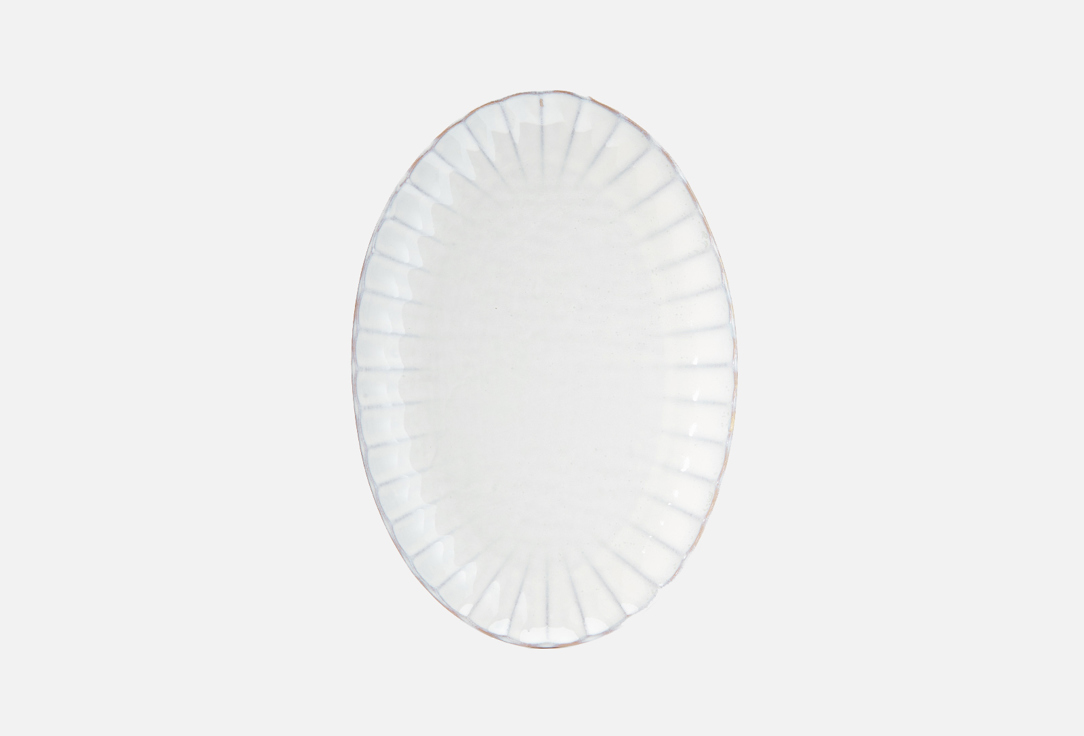тарелка serax плоская белая 27 см 1 шт Тарелка SERAX Овальная, белая 30 см 1 шт