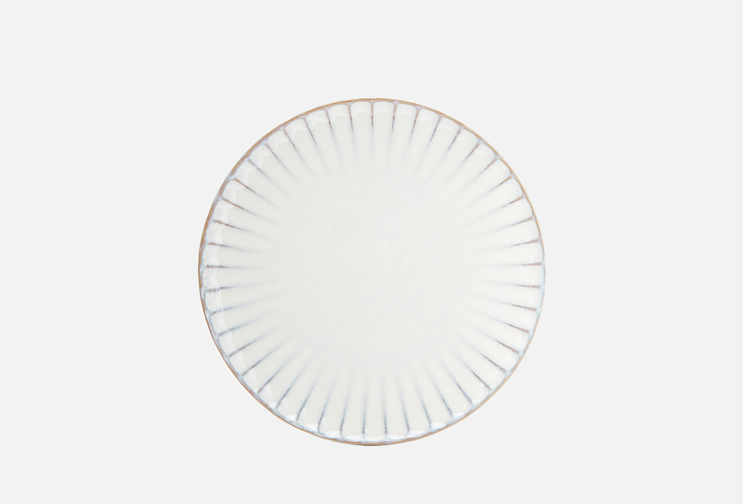 Тарелка SERAX Плоская, белая 24 см 1 шт фотографии