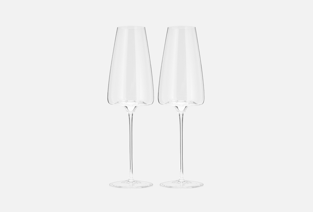 Набор бокалов ZIEHER Для шампанского 2 шт набор бокалов для вина zieher straight 2 шт