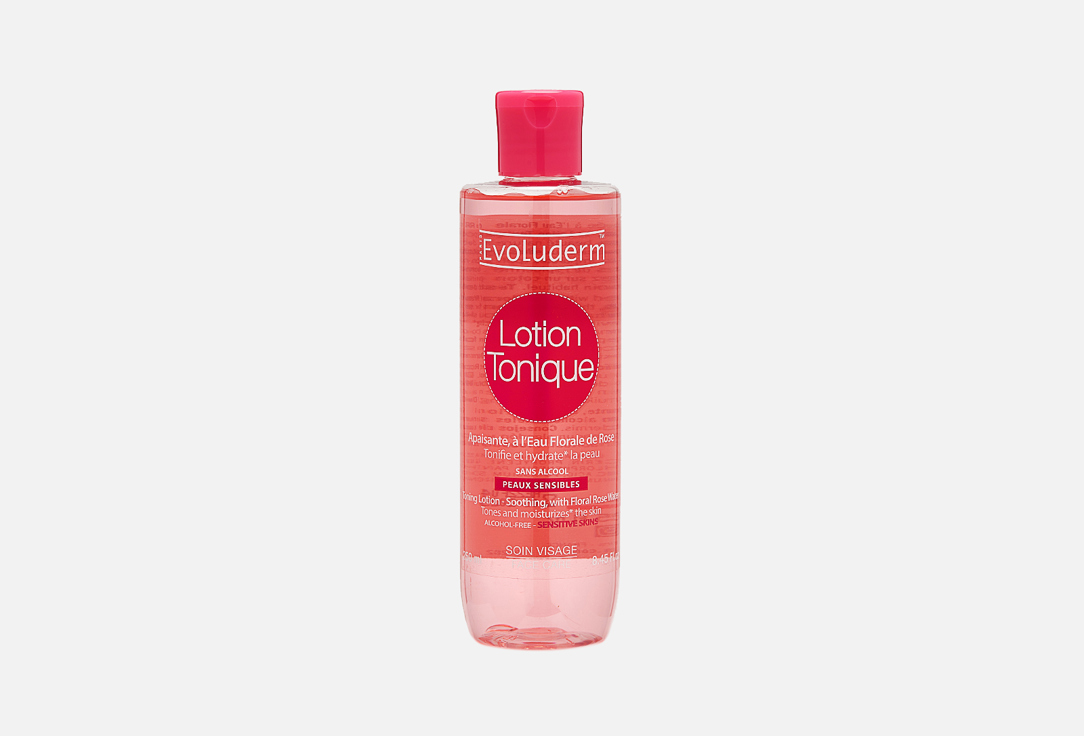 цена Лосьон-тоник с розовой водой EVOLUDERM Lotion Tonique Hydratante 250 мл