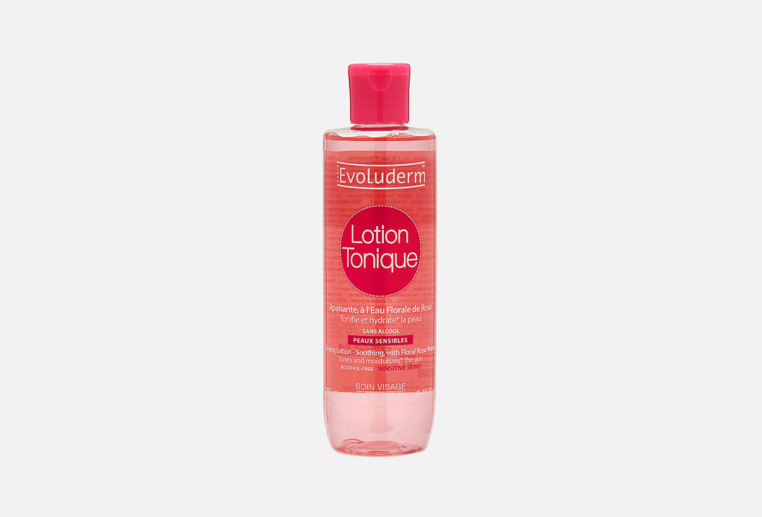 Лосьон-тоник с розовой водой EVOLUDERM Lotion Tonique Hydratante  250 мл