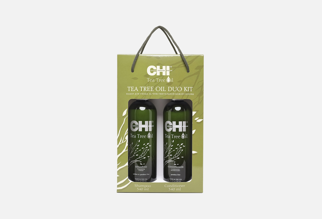 

Набор для ухода за чувствительной кожей головы CHI, TEA TREE OIL DUO KIT for sensitive scalp 1 шт