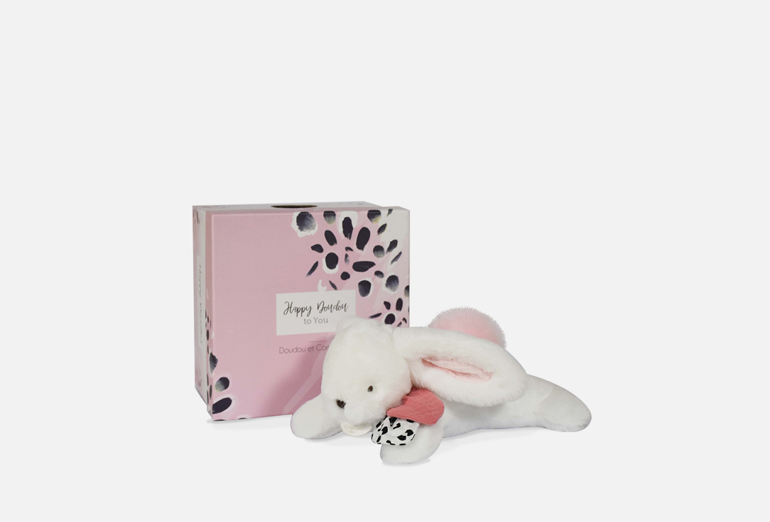 Детская игрушка DOUDOU ET COMPAGNIE Кролик happy blush 1 шт игрушка мягкая nattou doudou lapidou кролик mint 878074