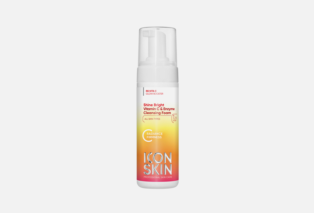 Пенка для умывания ICON SKIN Shine Bright Vitamin C & Enzyme Cleansing Foam 175 мл icon skin пенка для умывания velvet touch 175 мл